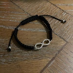 Black infinity bracelet